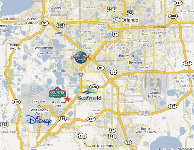 Map of Country Inn & Suites 